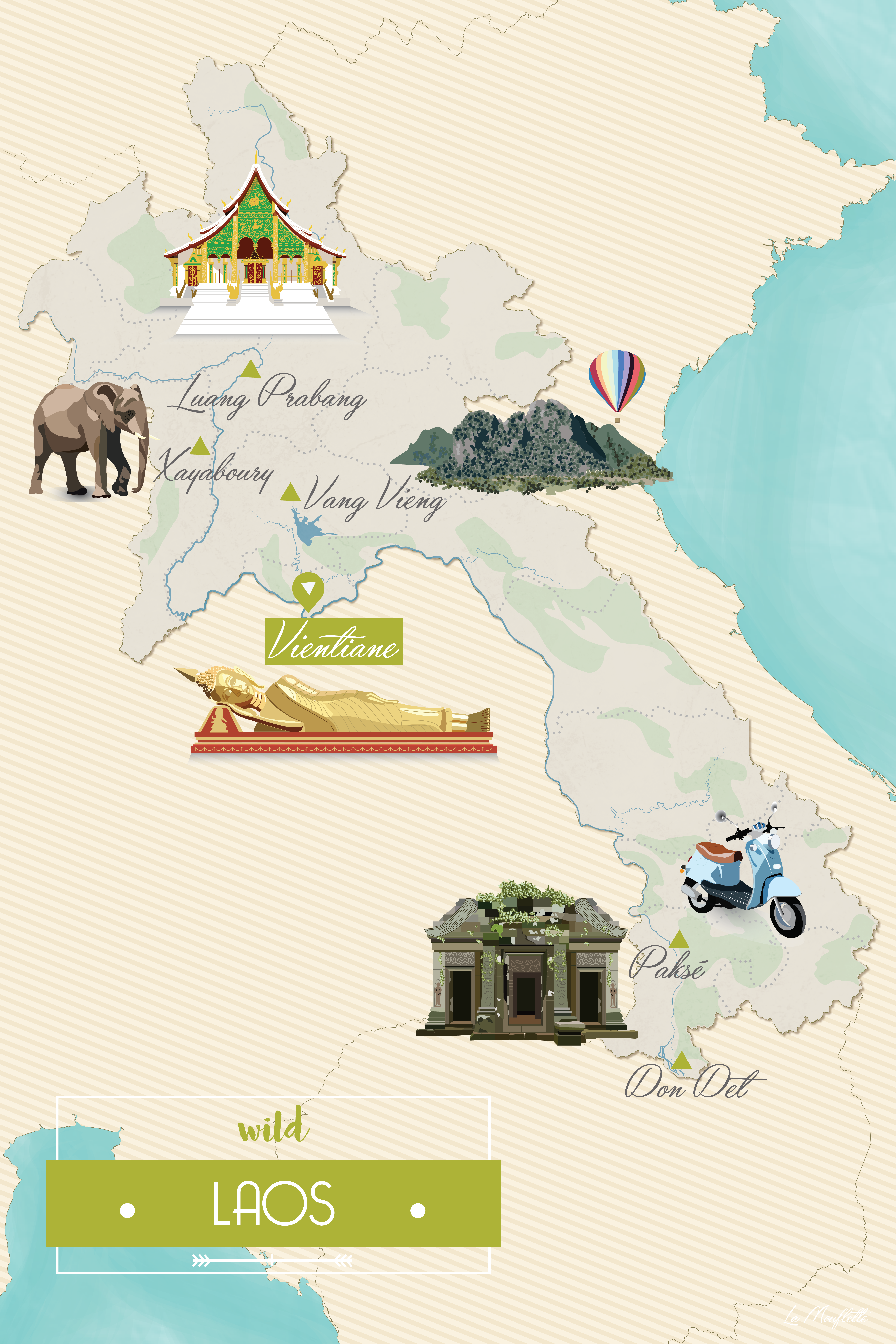 laos map