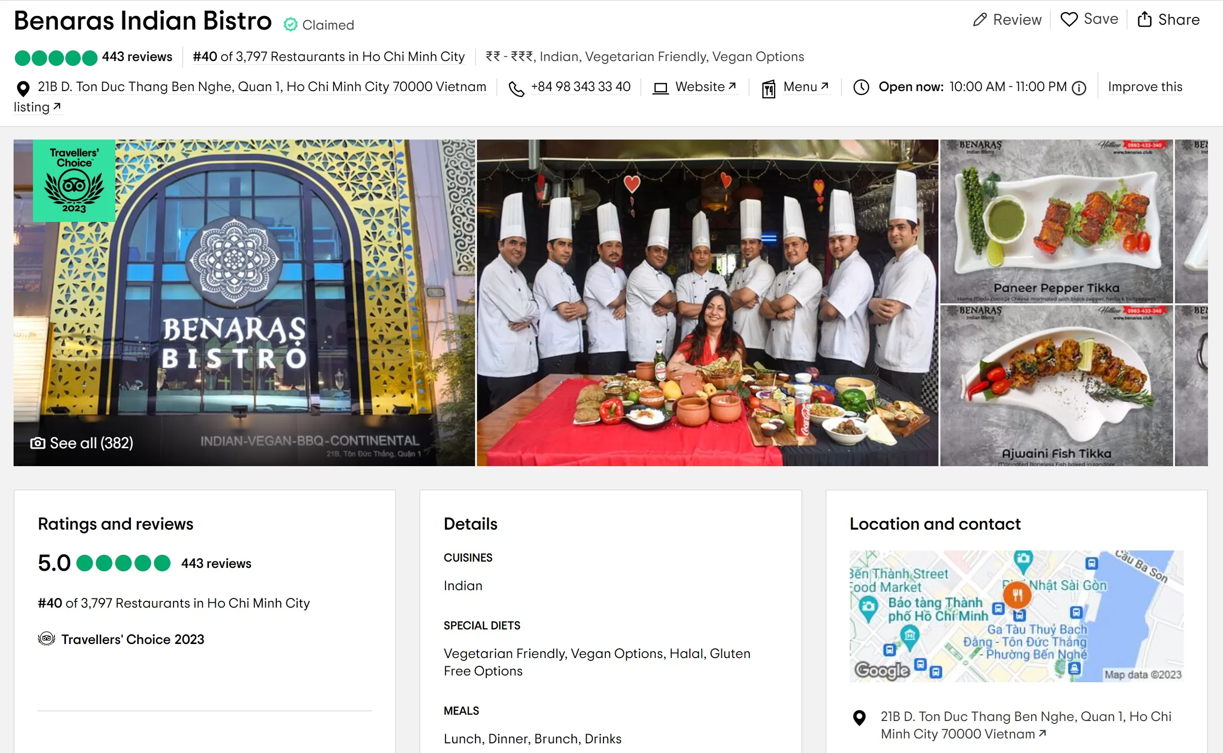 benaras indian bistro