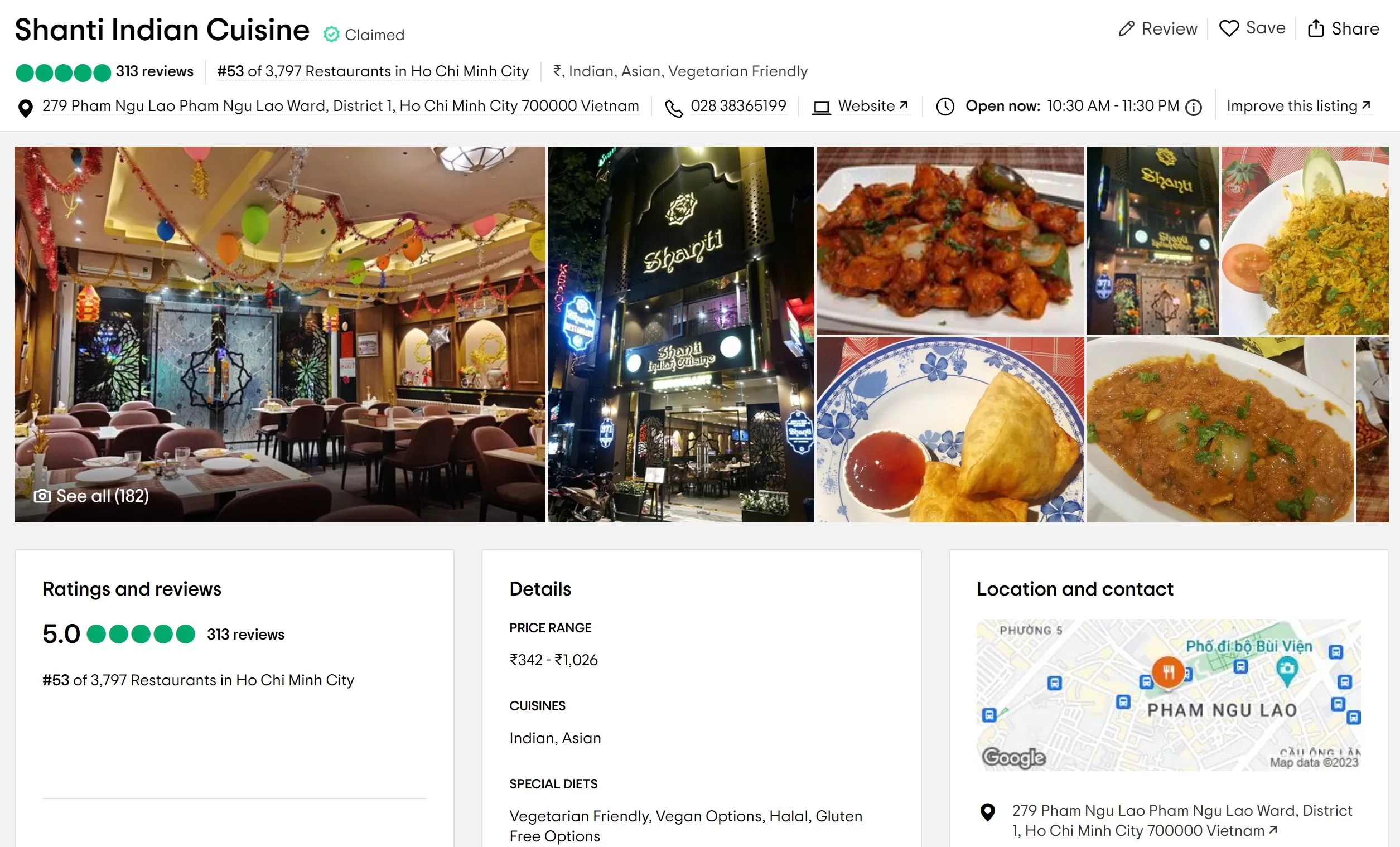 shanti indian cuisine